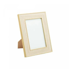 Imagem de PORTA-RETRATO DE MDF TEXTURIZADO 10CM X 15CM COR BEGE E DOURADO  - Coliseu Presentes Ltda