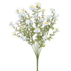 Imagem de BUQUÊ DECORATIVO DE FLORES POPPY AZUL EM PLÁSTICO MOLDÁVEL 44X20CM - GRILLO - Grillo Ltda