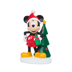 Imagem de MICKEY NATALINO COM ÁRVORE DE NATAL EM RESINA 17X10X8CM - CROMUS - Cromus Embalagens Ind E Com Ltda