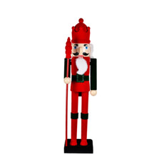 Imagem de QUEBRA NOZES DECORATIVO VERMELHO E VERDE EM PLÁSTICO 60CM - GRILLO - Grillo Ltda