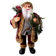 Imagem de PAPAI NOEL DECORATIVO DE PLÁSTICO E TECIDO 80X40X28CM - TUUT - Yangzi Brasil Corporation S A 
