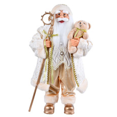 Imagem de PAPAI NOEL DECORATIVO DE PLÁSTICO E ALGODÃO 60CM - GRILLO - Grillo Ltda