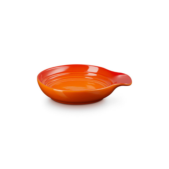 Imagem DESCANSO REDONDO LARANJA PARA COLHER DE CERÂMICA 2,5X15X13CM - LE CREUSET