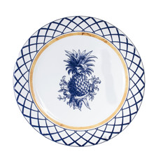 Imagem de CONJUNTO DE PRATOS SOBREMESA RETO ANANAS  - Scalla Ceramica Artistica Ltda Epp