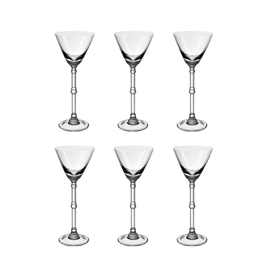 Imagem JOGO COM 6 TAÇAS PARA LICOR CRISTAL 70ML VENEZIA CLASSIC 260 OXFORD CRYSTAL