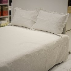 Imagem de COLCHA DENVER ULTRASONIC SOLTEIRO 160X240CM BRANCO RAFIMEX  - Rafimex Comercial Imp E Exp Ltda