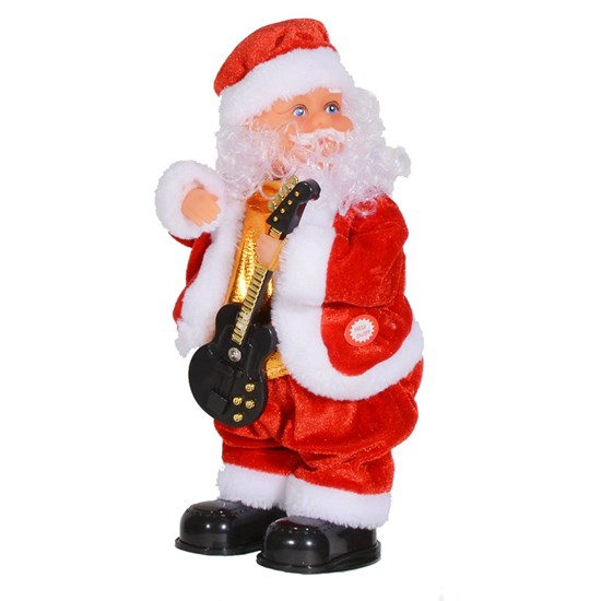 Imagem PAPAI NOEL GUITARRISTA A PILHA 27CM 42878 GRILLO