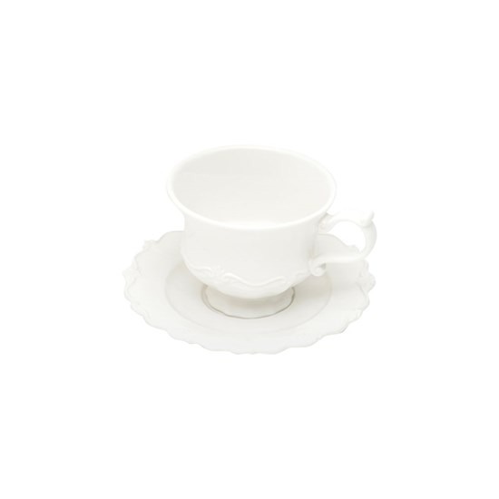 Conjunto De Chá Porcelana Fancy Wolff Bule/xicaras/leiteira