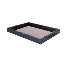Imagem de BANDEJA DE MADEIRA CROISE ACOBREADO 37X27CM  - Rojemac Impotacao E Exportacao Ltda