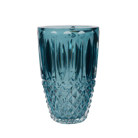 Imagem VASO LAPIDADO G VERDE PINHEIRO MURANO