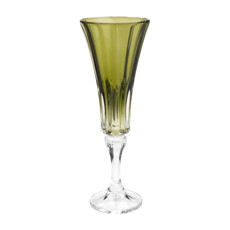 Imagem de CONJUNTO 6 TAÇAS DE CRISTAL ECOLOGICO P/ CHAMPAGNE WELLINGTON VERDE GASTRO BOHEMIA - Rojemac Impotacao E Exportacao Ltda