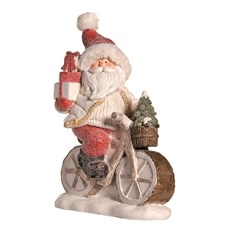 Imagem de PAPAI NOEL DE BICICLETA COM PRESENTES PARA JARDIM 48CM CROMUS - Cromus Embalagens Ind. E Com. Ltda