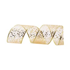 Imagem de FITA NATALINA GLITTER DOURADO 6,3CM 48163 GRILLO - Grillo Ltda