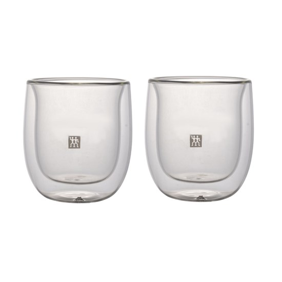 Imagem JOGO COM 2 COPOS DE VIDRO DE PAREDE DUPLA PARA ESPRESSO ZWILLING