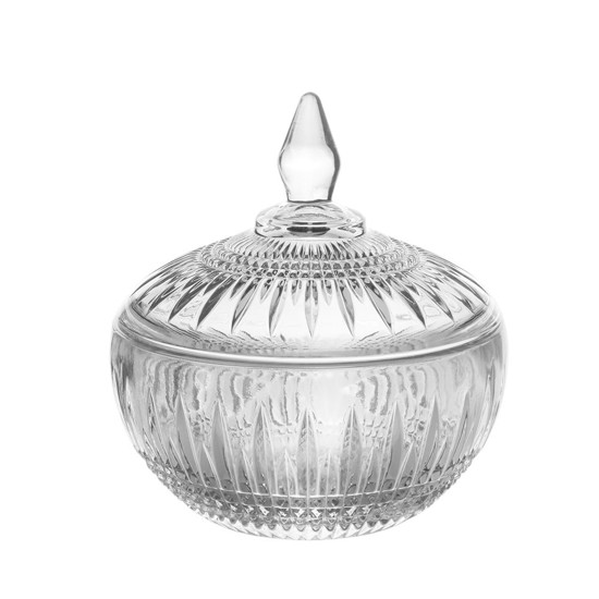 Imagem POTICHE DECORATIVA CRISTAL DE CHUMBO QUEEN 11X12CM WOLFF