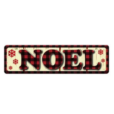 Imagem de ENFEITE MELAMINE NATALINA PLACA NOEL 40X11CM - Yangzi Brasil Corpoation Ltda