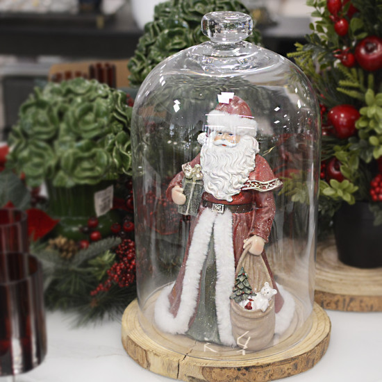 Imagem PAPAI NOEL EM RESINA COM PRESENTES CLR (CLASSIQUES) C/1 UN 30X16CM CROMUS
