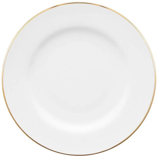 Imagem PRATO RASO 27CM ITAMARATY FILETE DOURADO EM PORCELANA 