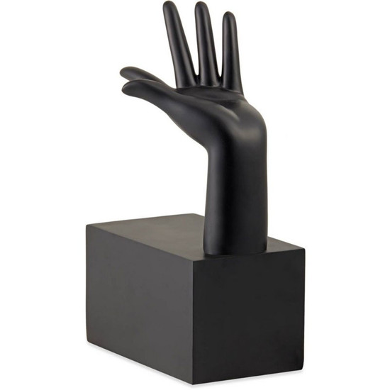 Imagem ESCULTURA MÃO EM POLIRESINA PRETO 29CM MART