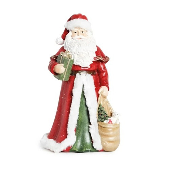 Imagem PAPAI NOEL EM RESINA COM PRESENTES CLR (CLASSIQUES) C/1 UN 30X16CM CROMUS