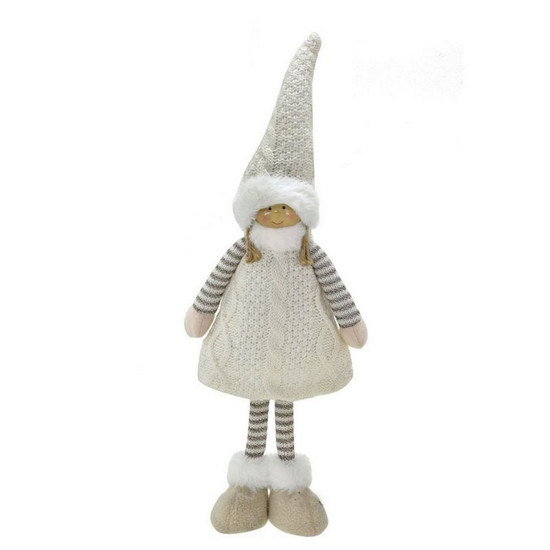 Imagem MENINA DECORATIVA NATAL COM GORRO 16X8X55CM - MABRUK 