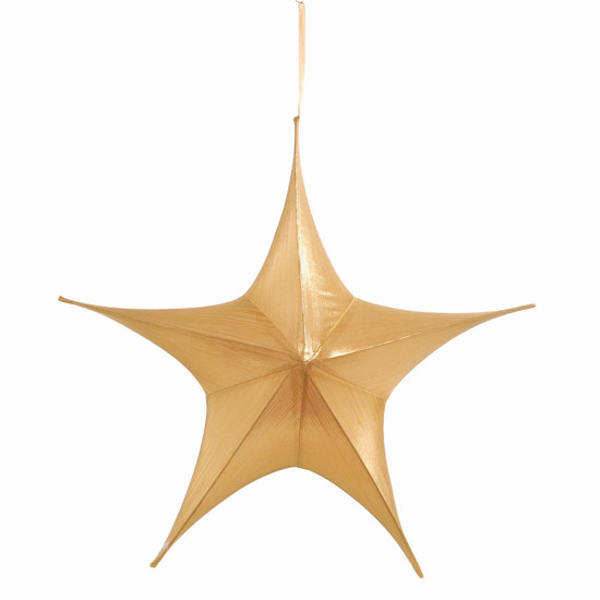 Imagem ESTRELA AEREA DECORATIVA DOURADO 60CM (SHINE) - CROMUS