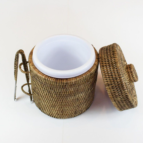 Imagem BALDE DE GELO EM RATTAN PAYA 20X25CM - NATURAL HOME 