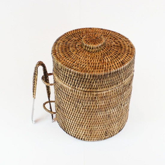 Imagem BALDE DE GELO EM RATTAN PAYA 20X25CM - NATURAL HOME 