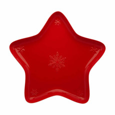 Imagem de TRAVESSA ESTRELA SNOWFLAKES 45X3,5CM BORDALLO PINHEIRO - Vaa Brasil Comercio Importacao E Esportacao Sa