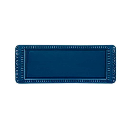 Imagem TRAVESSA BORDALLO PINHEIRO COR AZUL ATLANTICO 45X18X3CM 