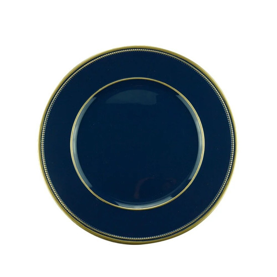 Imagem SOUSPLAT PLASTICO AZUL/DOURADO 25CM - ROYAL 