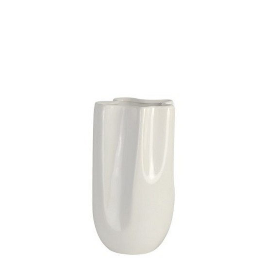 Imagem VASO M WINDING OFF-WHITE EM CERÂMICA 16X16X28CM - KAZA DECOR 