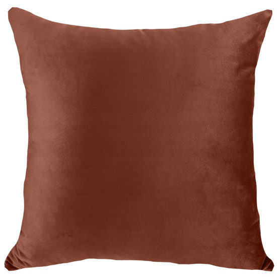 Imagem ALMOFADA VELUDO SOFT LISO 52X52CM COR COBRE 