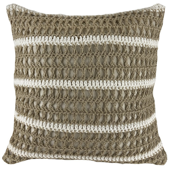 Imagem ALMOFADA CROCHE MANUAL 52X52CM SISAL - DECORTEXTIL