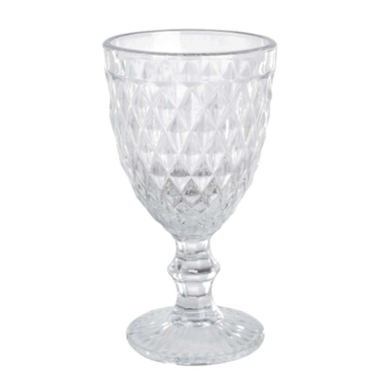 Imagem TAÇA DE ÁGUA BICO DE ABACAXI EM VIDRO TRANSPARENTE 350 ML - GRILLO 51346-311