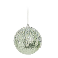 Imagem de CONJUNTO DE BOLAS NATALINAS COM GLITTER 4 PEÇAS DE 10CM COR VERDE - CROMUS  - Cromus Embalagens Ind. E Com. Ltda