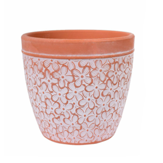 Imagem VASO DECORATIVO INDI M3 COR TERRACOTA 13X13X12CM - GRILLO 51961