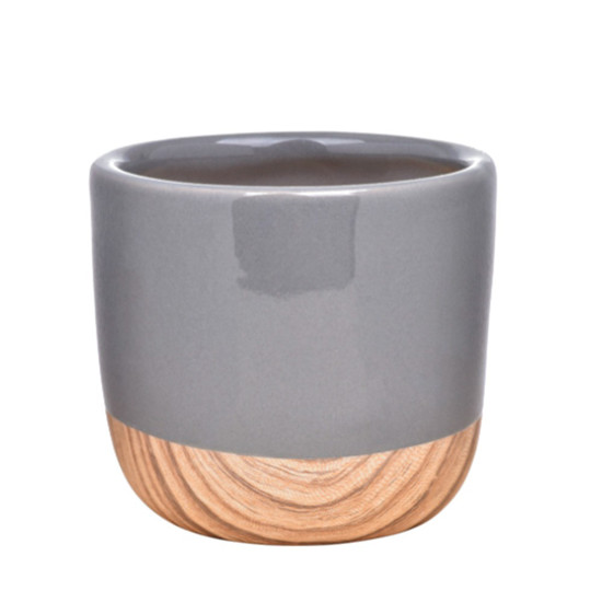 Imagem VASO DECORATIVO BOHO 10CM NEVOA EM CERÂMICA - GRILLO 