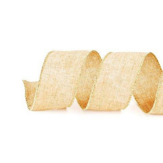 Imagem FITA NATALINA COR DOURADO 3,8CM X 9,14M - CROMUS 
