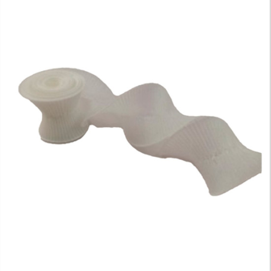 Imagem FITA NATALINA ARAMADA DECORATIVA COR BRANCO 12CM X 4,57M - GRILLO 52524