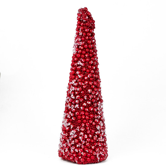 Imagem ENFEITE CONE BERRIES VERMELHO 40X13X13CM - GRILLO 52195