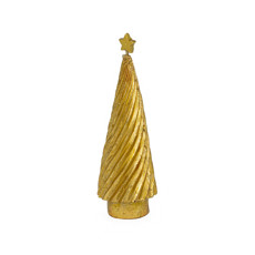 Imagem de ENFEITE DECORATIVO ÁRVORE FRISSO COR DOURADO 5,3X16CM - YANGZI - Yangzi Brasil Corporation S A 