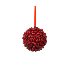 Imagem de ENFEITE BOLA BERRIES COR VERMELHO 11X12CM - GRILLO 52192 - Grillo Ltda