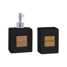 Imagem de JOGO DE CERÂMICA PARA BANHEIRO MIMO STYLE BATH 2 PEÇAS - MIMO  - Mimo Importacao Exportacao Ltda