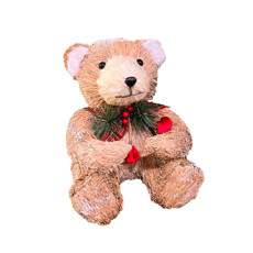 Imagem de URSO DECORATIVO NATALINO 26CM - TOK DA CASA  - Store Mania Comercio E Importacao Ltda