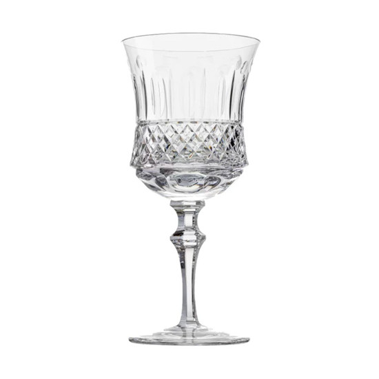 Imagem JOGO DE 6 TAÇAS DE CRISTAL MOZART PARA VINHO TINTO LAPIDADO 344 ML