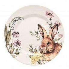 Imagem de PRATO RASO AQUARELLE COELHO DE CERÂMICA 28,5CM - COPA & CIA - Copa Industrial Ltda