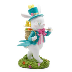 Imagem de COELHO CAMILO DECORATIVO WONDERLAND | EASTER EM RESINA 36X21CM - PORTLAND  - Portland Importadora Eireli