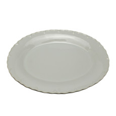 Imagem de TRAVESSA RASA OVAL DE CERÂMICA BRANCA 4X41X31CM - SCALLA CERÂMICA - Scalla Ceramica Artistica Ltda-Epp