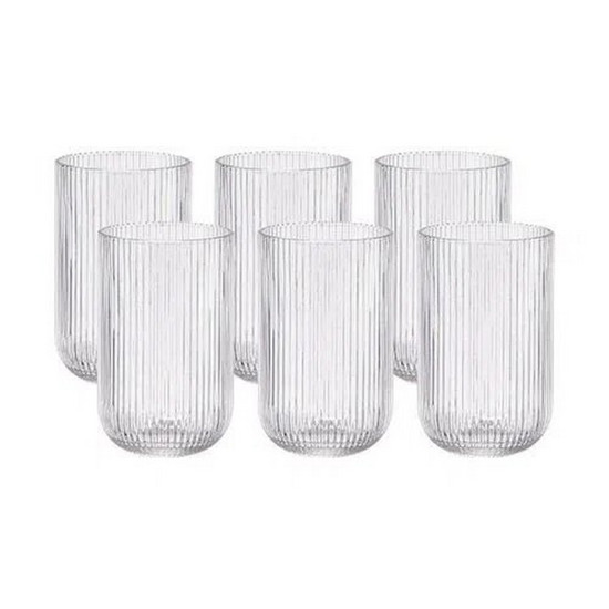 Imagem JOGO DE 6 COPOS EM VIDRO 425ML A12,8CM - L'HERMITAGE
